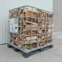 Box en fer 1,20m3 - Bois de chauffage 30cm 1,8 Stères